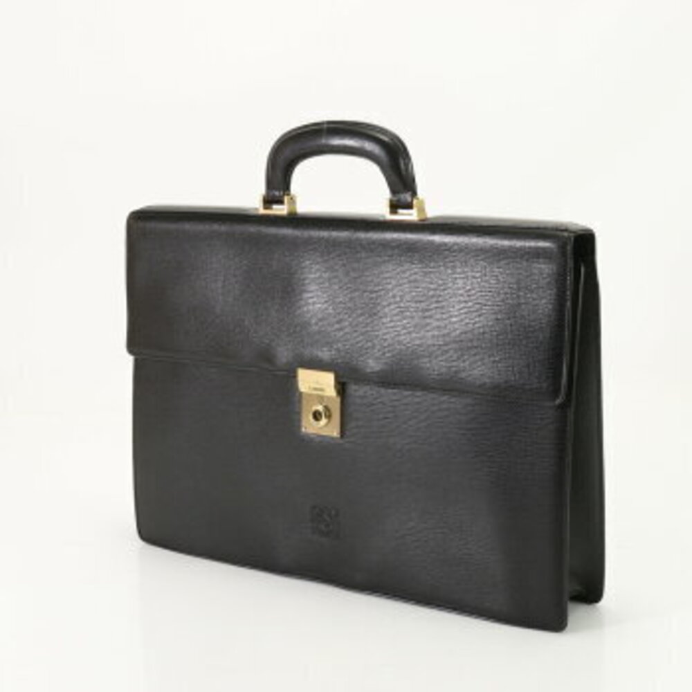 Loewe Anagram briefcase bag leather black business